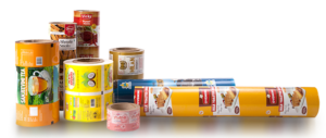 Flexible laminates and packaging for food packaging.